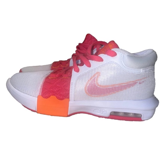 Nike Other - Nike White and Red LeBron witness 8 Sneakers  with Orange Accents